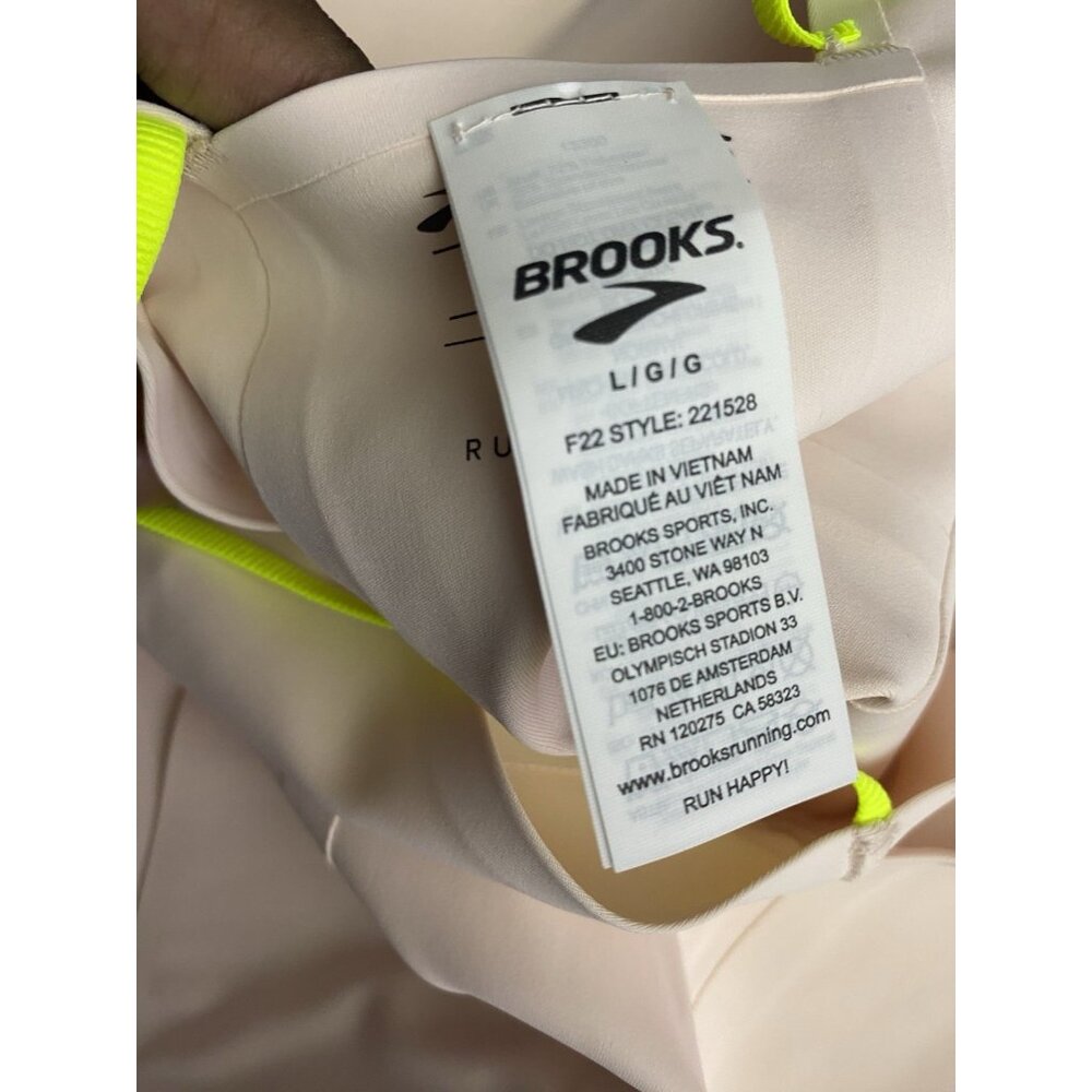 Brooks Women's White High-Support Sports Bra - Picture 5 of 10